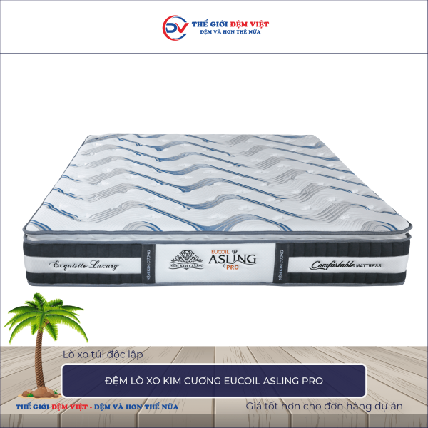 Đệm lò xo Kim Cương Eucoil Asling Pro 1